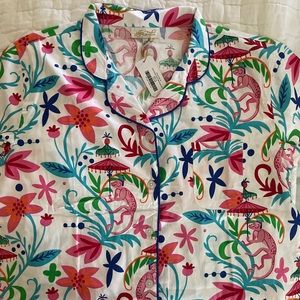 Jayes Studio, colorful monkeys pajamas, NWT, XL